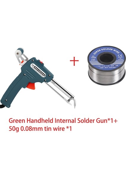 Yeşil Telli Ab 220V Otomatik Lehimleme Tabancası 110V/220V 60W Abd/ab Tak El Tipi Dahili Isıtma Otomatik Olarak Kalay Tabancası Kaynak Onarım Araçları Gönder (Yurt Dışından)