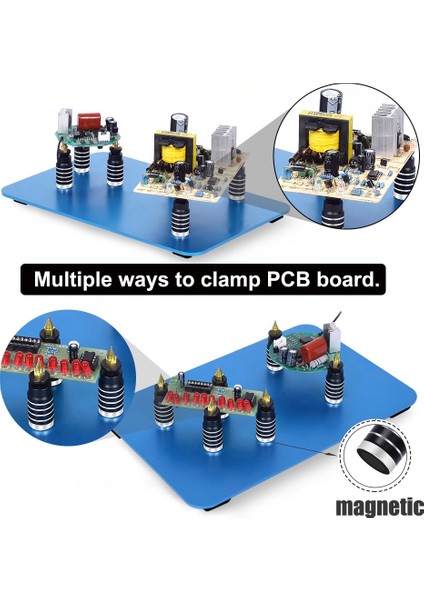 T-Sa4-Bk9 Newacalox Manyetik Taban Devre Klipleri Esnek Kol Timsah Klipler Lehimleme Üçüncü El Pcb Kaynak Onarım Aracı (Yurt Dışından) fiyatları
