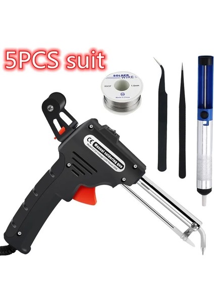 5 Adet Bir Isıtıcı Seti Abd Fişi 110V Elektrikli Havya 110V/220V 60W Abd/ab/fiş El Tipi Dahili Isıtma Otomatik Olarak Kalay Tabancası Kaynak Tamir Araçları Göndermek (Yurt Dışından)