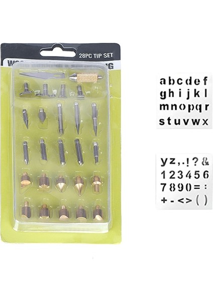 28PC Ipucu Seti 80W 220V, Abd Jcd 80W Gravür Kalemi Elektrikli Havya Ahşap Yakma Kiti Flipping Kelime Kabartma Pyrography Aracı Zanaat 28PC Ipucu Seti 908S (Yurt Dışından)