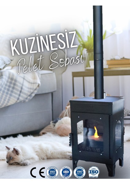 OZYSTOVE Kuzinesiz Pelet Sobası