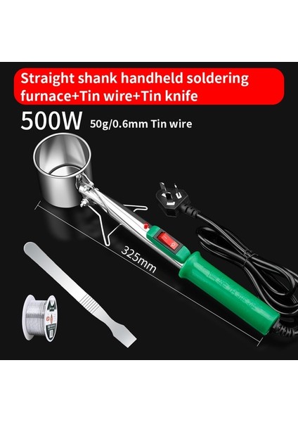 XLKG500W1A Au Luxıanzı Taşınabilir El Lehim Pot Teneke Anahtarı ile 300-500 W Ayarlanabilir Lehim Sökme Banyosu Onarım Aracı Kalay Eritme Fırını (Yurt Dışından)