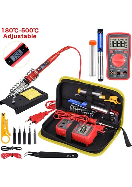 908SKIT-UM216 110V 60W, Abd Jcd 80W Dijital Havya Kiti Sıcaklığı Ayarlanabilir LCD Ekran, Çok Fonksiyonlu Ncv Multimetre Lehimleme Kaynak Araçları (Yurt Dışından)