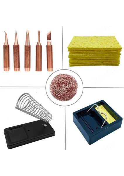 A Havya Için Sünger Elektrikli Stand ile 5/10 Pcs Kaynak Temizleme Süngeri Yüksek Sıcaklığa Dayanıklı Aksesuarlar, 3 Tip Isteğe Bağlı (Yurt Dışından) indirimleri