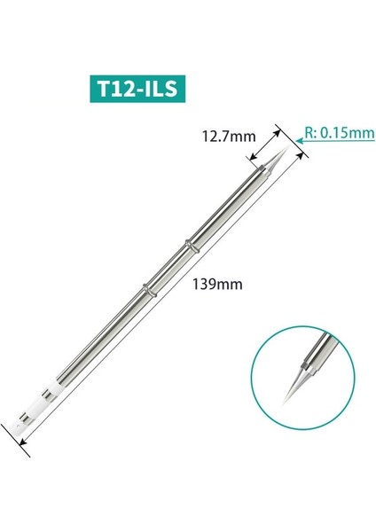 T12-ILS T12 K Serisi Havya Ipuçları T12-KL Kf Kr Ku Serisi Hakko FX951 Stc ve OLED Elektrikli Havya Için Demir Ucu (Yurt Dışından)