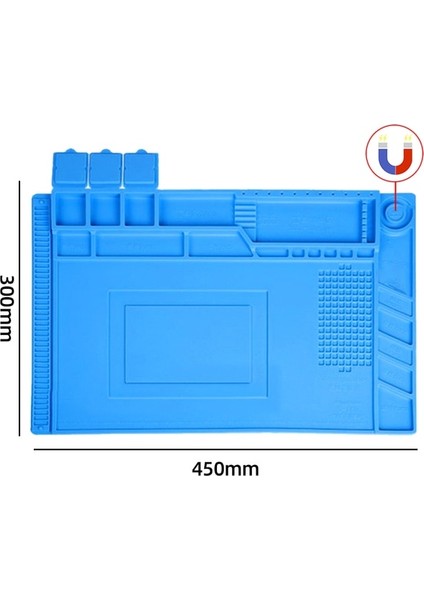 450X300MM Esd Isıya Dayanıklı 932℉ Lehimleme Mat Iş Araçları Bilgisayar Telefonu Tamir Takımı Çalışma Tamir Pedi Isıya Dayanıklı Bakım Platformu (Yurt Dışından)