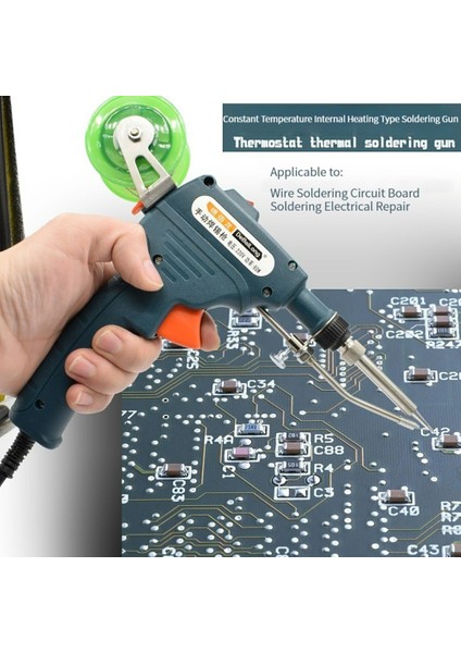 Dahili Isı Set3 80W, Abd 110V/220V 60/80/120W Manuel Havya Ucu Kalay Tabancası Dahili Isı Elektrikli Teneke Kaynakçı Kaynak Makinesi Lehim Tabancası Araç Seti (Yurt Dışından)