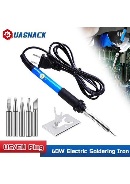 Abd Fiş Sürümü 60W Elektrikli Havya Sıcaklık Ayarlanabilir Elektrikli Demir Mini Kolu Isı Kalem Havya 220V/110V Lehim Araçları (Yurt Dışından) modelleri