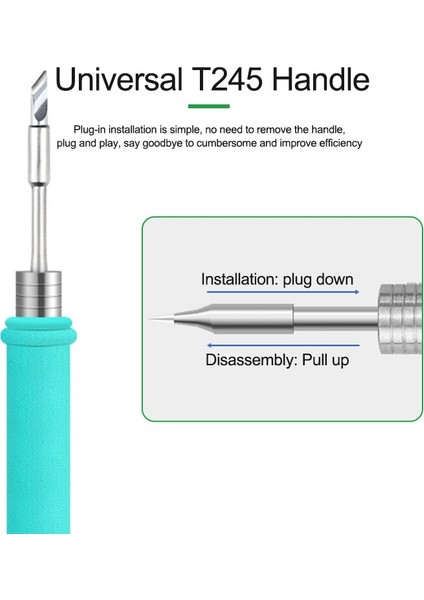 RL-T245-I Relıfe RL-T245 Ipuçları Evrensel Jbc C245 Havya Ucu Xsoldering T245 Lehimleme Istasyonu Gvm T245 El Için Uyumlu (Yurt Dışından) modelleri