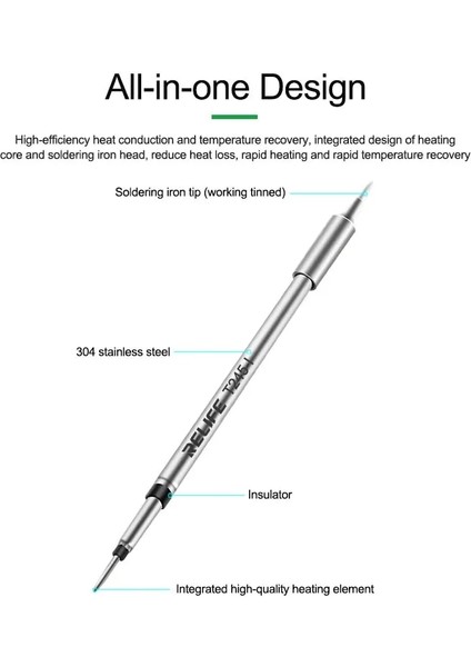 RL-T245-I Relıfe RL-T245 Ipuçları Evrensel Jbc C245 Havya Ucu Xsoldering T245 Lehimleme Istasyonu Gvm T245 El Için Uyumlu (Yurt Dışından) indirimleri