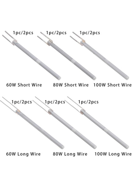 1PC-60W Kısa Tel 1 Adet 220V 80/60/100W Ayarlanabilir Sıcaklık Elektrikli Havya Isıtıcı Seramik Dahili Isıtma Elemanı 908 908S Lehim (Yurt Dışından) indirimleri