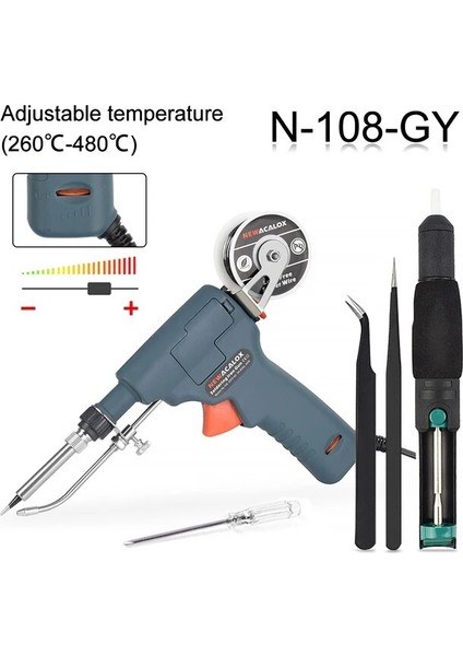 Yeşil Havya Tabancası 60W, Ab Newacalox 100-240V 60W Havya Tabancası Sıcaklığı Ayarlanabilir Pcb Ic Onarım Mini Kaynak Istasyonu Için Otomatik Gönder Teneke Tabancası (Yurt Dışından)