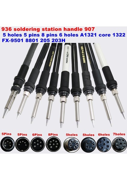 5 Pin A1322 Isıtıcı 936 Lehimleme Istasyonu Kolu 907 5 Delik 5 Pin 8 Pin 6 Delik A1321 Çekirdek 1322 FX-9501 8801 205 203H (Yurt Dışından)