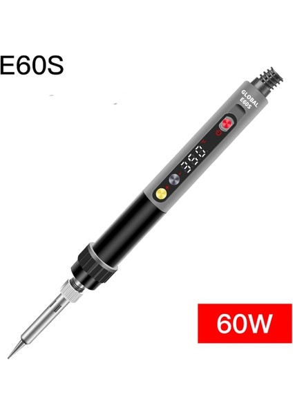 E60S 60W Ab Cxg E60S Elektrikli Havya Uyku Fonksiyonlu Dijital Ekran Sıcaklık Regülatörü Profesyonel Tamir Aracı 110-220V 60W (Yurt Dışından)
