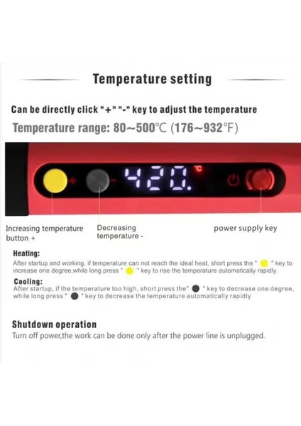 E90WT 110V Abd Yenı 110V/220V Ab/abd/au Rohs Cxg E60WT/90WT/110WT LCD Sıcaklık Dijital LED Ayarlanabilir Elektrikli Havya + Ipuçları (Yurt Dışından) fırsatları