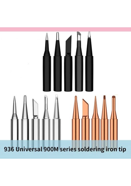 Set-Altın 5 Adet/grup I/k/b/3c/2.4d Evrensel 936 937 938 Lehimleme Istasyonu Lehim Demir Kaynak Ucu Kafa Üst Sting Bga Kurşunsuz Araçlar (Yurt Dışından)