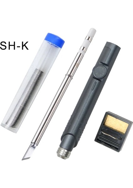 Sh-K Ucu ile SH72 65W Mini Elektrikli Havya Ayarlanabilir Sıcaklık Taşınabilir Lehim Kaynak Istasyonu Dc Güç Girişi 220-400C Kalaylı (Yurt Dışından)