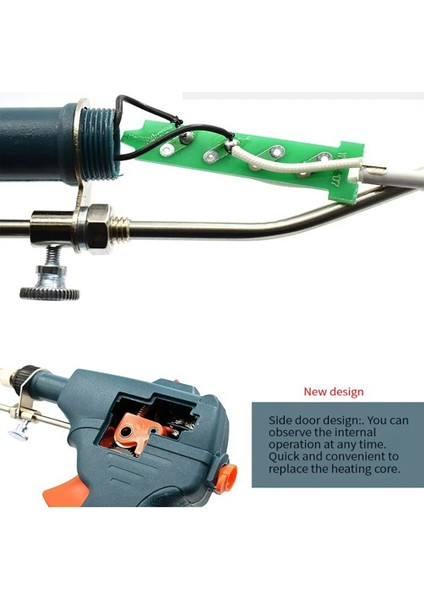 Dahili Isı Set3 60W, Ab 110V/220V 60/80/120W Manuel Havya Ucu Kalay Tabancası Dahili Isı Elektrikli Kalay Kaynakçı Kaynak Makinesi Lehim Tabancası Araç Seti (Yurt Dışından) indirimleri