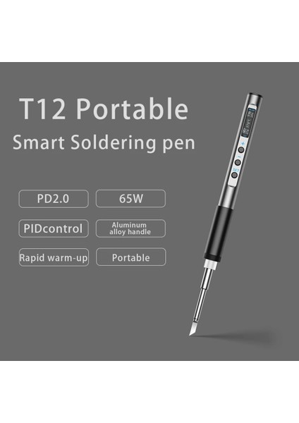 T12-I PTS100 T12 Pd2.0 65W Mini Elektrikli Havya Ayarlanabilir Sıcaklık Taşınabilir Lehim Kaynak Istasyonu Dc5 ~ 20V OLED Ekran (Yurt Dışından) fiyatları