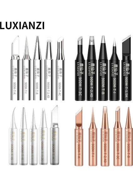LXZ919208SB Luxıanzı 5pc 900M Havya Kulaklık Seti I/b/k/2.4d/3c Lehim Istasyonu Için Bakır Weding Ucu Kurşunsuz Elektrikli Havya Ipuçları (Yurt Dışından)