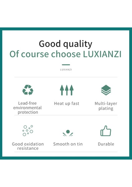 LXZ919208SB Luxıanzı 5pc 900M Havya Kulaklık Seti I/b/k/2.4d/3c Lehim Istasyonu Için Bakır Weding Ucu Kurşunsuz Elektrikli Havya Ipuçları (Yurt Dışından)