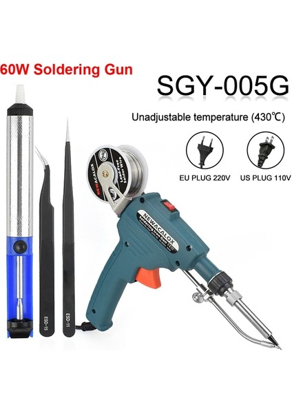 SGY-005G Abd Newacalox Elektrikli Havya Kiti Ab/abd Dahili Isıtma Havya Tabancası El Otomatik Olarak Kalay Kaynak Aracı Seti Göndermek (Yurt Dışından)
