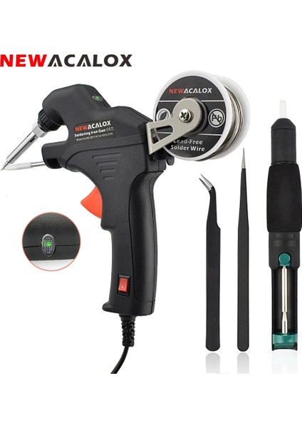 SGY-005G Abd Newacalox Elektrikli Havya Kiti Ab/abd Dahili Isıtma Havya Tabancası El Otomatik Olarak Kalay Kaynak Aracı Seti Göndermek (Yurt Dışından)