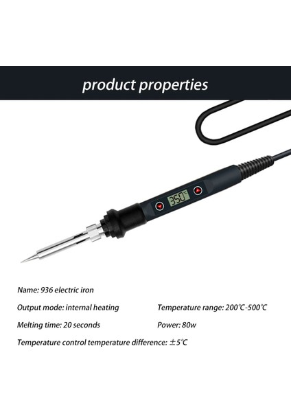 Siyah Abd 110V 80W 80W Dijital Elektrikli Havya Seti Seti Sıcaklık Ayarlanabilir 220V 110V Kaynak Aracı Seramik Isıtıcı Lehimleme Ipuçları Rework (Yurt Dışından) fırsatları