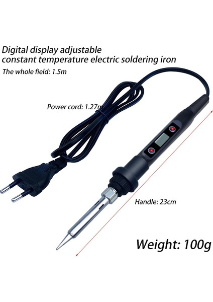 Siyah Abd 110V 80W 80W Dijital Elektrikli Havya Seti Seti Sıcaklık Ayarlanabilir 220V 110V Kaynak Aracı Seramik Isıtıcı Lehimleme Ipuçları Rework (Yurt Dışından) indirimleri