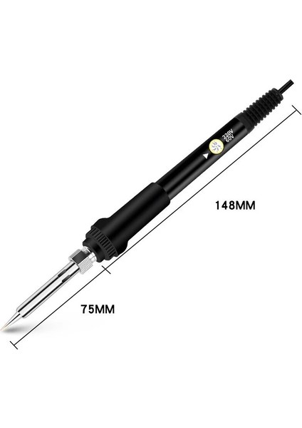 Mavi 60W, Ab Yeni Havya 60W Ayarlanabilir Sıcaklık Elektrikli Havya Rework Istasyonu Mini Kolu Isı Kalem Kaynak Onarım Araçları (Yurt Dışından)