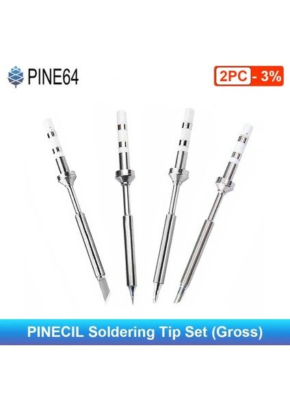 6 Uç Seti PINE64 TS101 Havya Ucu Kafa Pinecil Ts-C4 TS-D24 Ts-K Ts-I Seti Brüt Elektrikli Havya Kafa Değiştirme Model Seti (Yurt Dışından)