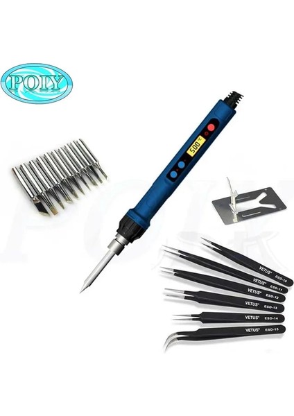 C D60W,EU Cxg Elektrikli Havya D60W D90W D110W 220V Dijital Termostat LCD Ekran Uyku Fonksiyonu Plug-In Çekirdek Lehim Kaynak Aracı (Yurt Dışından)