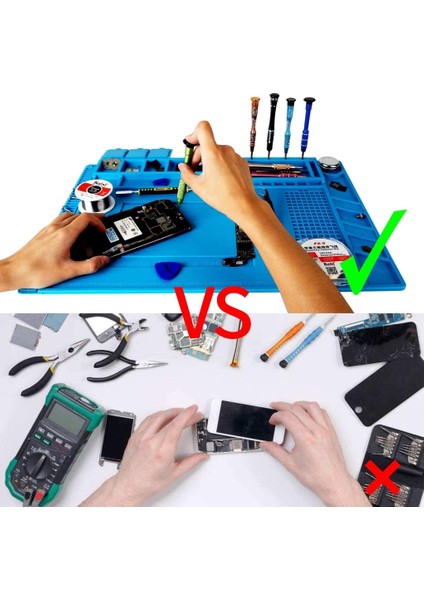 TE-607 (Manyetik) Silikon Tamir Mat Devre Kartı Lehimleme Pedi Isıya Dayanıklı 932°F Havya Telefon Tamiri Için Anti-Statik Manyetik Mat (Yurt Dışından) fiyatları