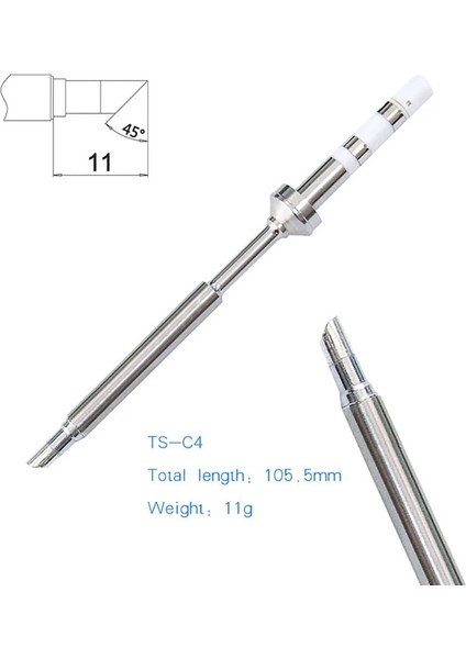 6 Uç Seti PINE64 TS101 Havya Ucu Kafa Pinecil Ts-C4 TS-D24 Ts-K Ts-I Seti Brüt Elektrikli Havya Kafa Değiştirme Model Seti (Yurt Dışından)
