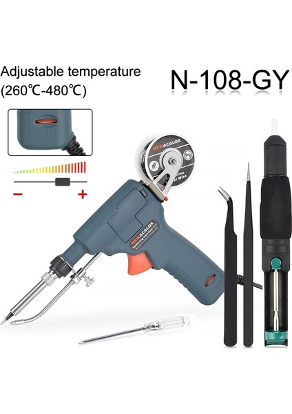 108G Havya 60W, Abd Newacalox Ab/abd 60W El Havya Tabancası Hızlı Isıtma Otomatik Olarak Kalay Tabancası Kaynak Pcb Onarımı Gönder Lehimleme Istasyonu (Yurt Dışından)