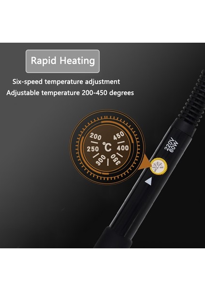 Isıtma Çekirdeği 60W, Ab 60W Havya Elektrikli Ayarlanabilir Sıcaklık Lehim Tabancası Kiti Ev Kaynak Bileşenleri Için Ipuçları ile Tamir Ekipmanları (Yurt Dışından) fırsatları