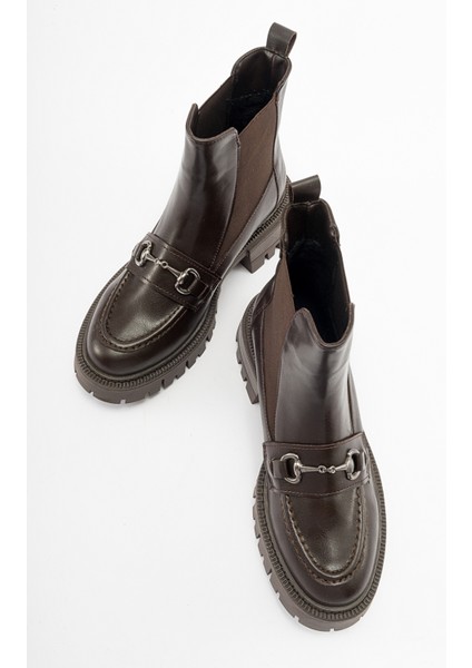 Vesper Kahverengi Tokalı Kadın Chelsea Bot fırsatları