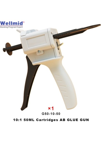 1PCG50-10-50 Diğer Araldite Epoksi Yapıştırıcı Kartuşu Ab Tabancası 50ML Dağıtım Tabancası Kiti Ölçü Karıştırma Dağıtım Dağıtıcısı 3m Ab Tutkal Tabancası 1:1 1:2 (Yurt Dışından)