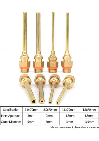 2.0X70MM 1 Adet 70MM Tutkal Tabancası Uzun Meme 1.5mm/1.8mm/2mm/3mm Sızdırmaz Tutkal Memesi Koruyucu Kapaklı Değiştirilebilir Tutkal Tabancası Aksesuarları (Yurt Dışından) modelleri