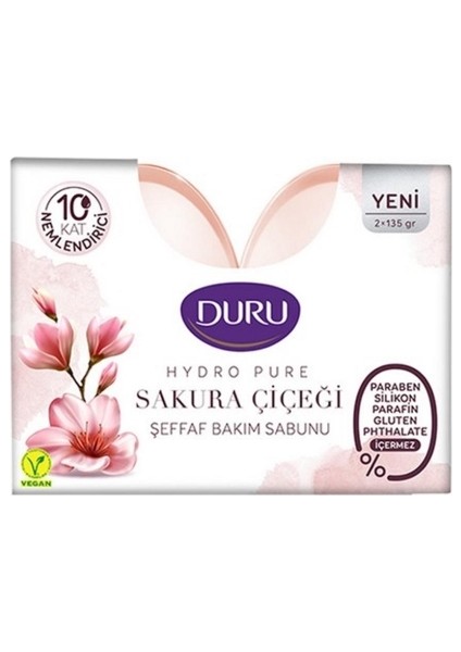 24'lü Duru Sabun Hydro Pure 2X135 Gr. Sakura Çiçeği