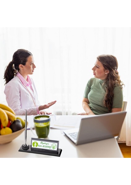 Diyetisyenlere Özel Kristal Kalemli Masa Isimliği fiyatları