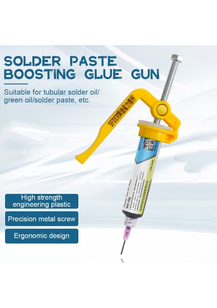 Yükseltilmiş Zahmetsiz Lehim Pastası Tutkal Tabancası Ekstruder Devre Kartı Tamiri Lehim Pastası Güçlendirici Uv Tutkal Tabancası Güçlendirici Lehimleme Aksesuarları (Yurt Dışından) fiyatları