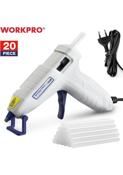 10W Ab Workpro 10W Kablolu Sıcak Tutkal Tabancası ile 20 Adet Tutkal Çubukları Sanat El Sanatları Kullanımı, Noel Dekorasyonu/hediyeler (Yurt Dışından)