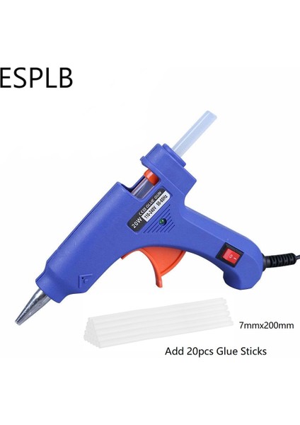 2 Adet Tutkal Çubukları Abd Esplb 20 W Mini Tutkal Tabancası Sıcak Eriyik Termo Elektrikli Isı Sıcaklığı Tutkal Tabancası ile 2 Adet/10 Adet/20 Adet 7mm x 200MM Tutkal Çubukları (Yurt Dışından) fiyatları