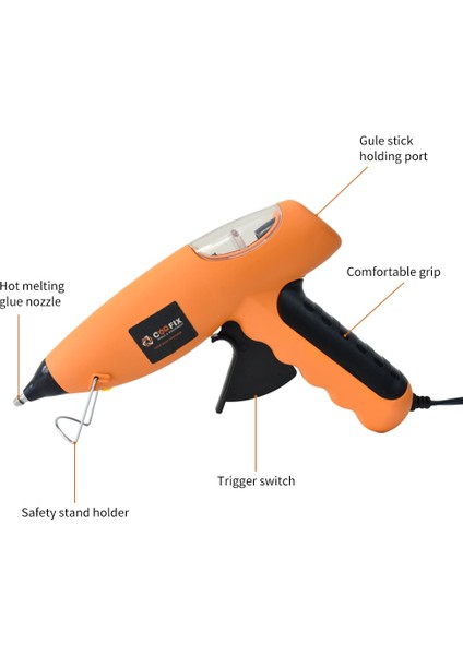 Ingıltere Coofıx Sıcak Tutkal Tabancası ile 7*100 mm Tutkal Çubukları Endüstriyel Elektrikli Tamir Isı Araçları Termo Elektrikli Isı Sıcaklık Aracı (Yurt Dışından) indirimleri