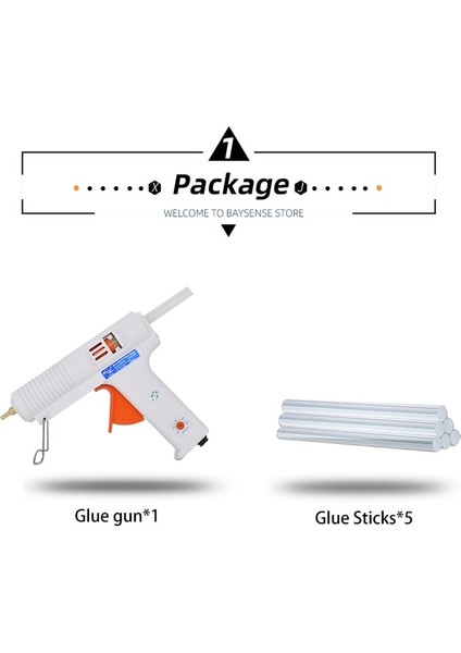 SK538-SET-1 Au 150W Sıcaklık Ayarı Isıtma Tabancası Sızdırmaz Bakır Meme Sıcak Eriyik Tutkal Tabancası Ev Dıy Güneş Aracı (Yurt Dışından)