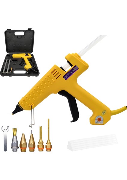 Set-1 150W,AU 250W Profesyonel Sıcak Tutkal Tabancası, Alet Kiti ile Saf Bakır Meme Ayarlanabilir Sıcaklık Yüksek Güç Kullanımı 11MM Tutkal Çubuğu (Yurt Dışından) fiyatları
