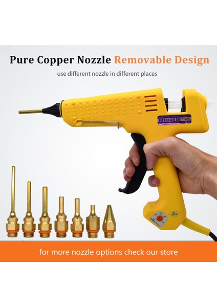 Set-1 150W,AU 250W Profesyonel Sıcak Tutkal Tabancası, Alet Kiti ile Saf Bakır Meme Ayarlanabilir Sıcaklık Yüksek Güç Kullanımı 11MM Tutkal Çubuğu (Yurt Dışından) indirimleri