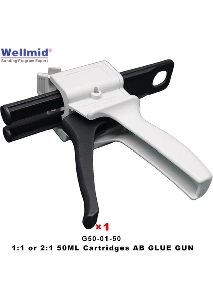 1PCG50-01-50 Diğer Araldite Epoksi Yapıştırıcı Kartuşu Ab Tabancası 50ML Dağıtım Tabancası Kiti Ölçü Karıştırma Dağıtım Dağıtıcısı 3m Ab Tutkal Tabancası 1:1 1:2 (Yurt Dışından)