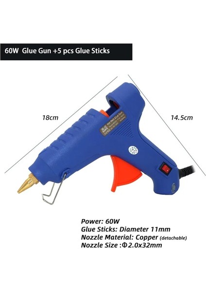 60W Tutkal Tabancası Ab 60W 150W 250W Sıcak Tutkal Tabancası Elektrikli Sıcak Tabanca Tutkal Sopa ile Mini Endüstriyel Onarım Aracı Ayarlanabilir Sıcaklık Sıcak Tutkal Tabancası (Yurt Dışından) fırsatları